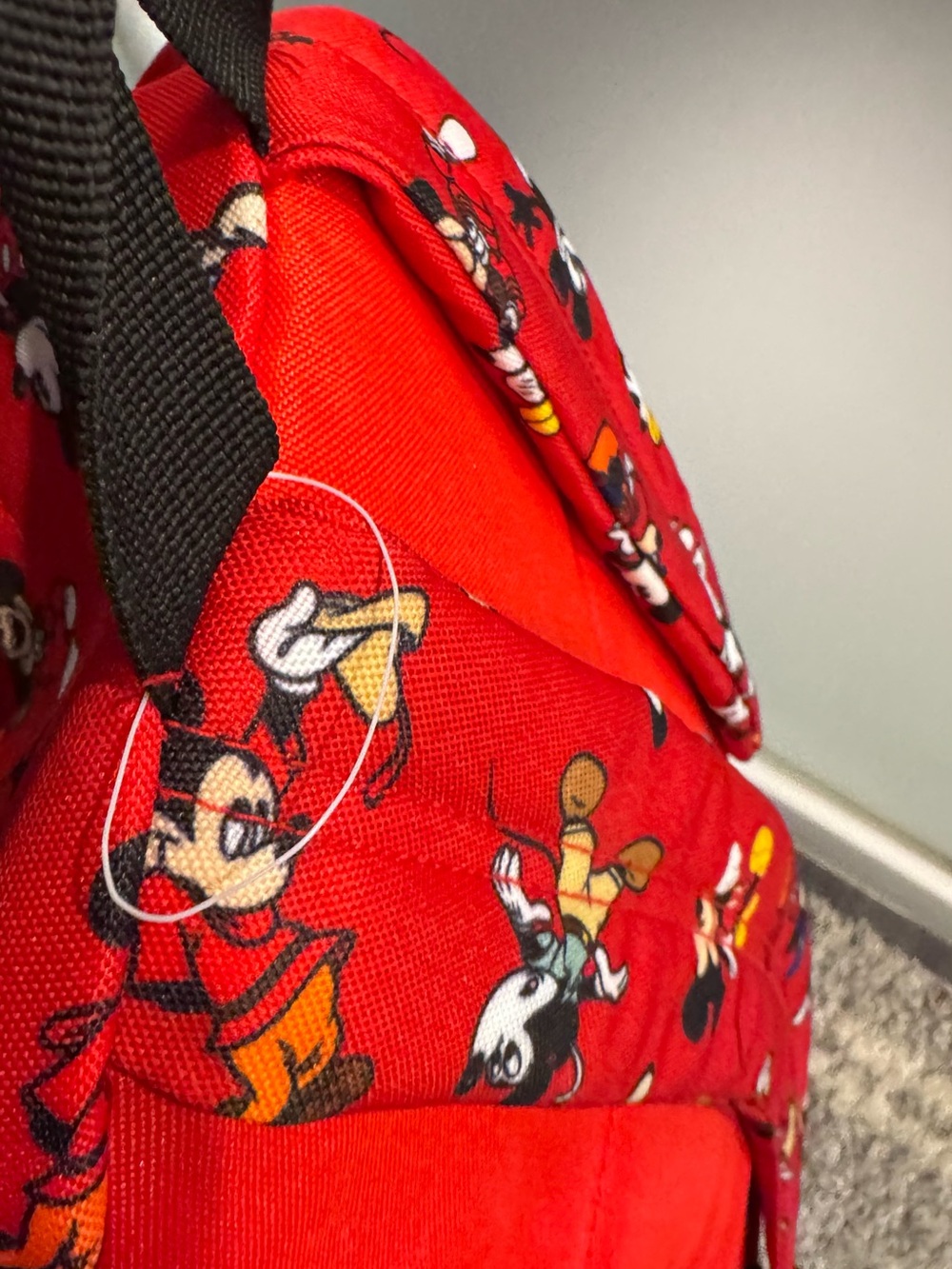 Disney Red Mickey Mouse Patterned Backpack - Picture 3 of 8